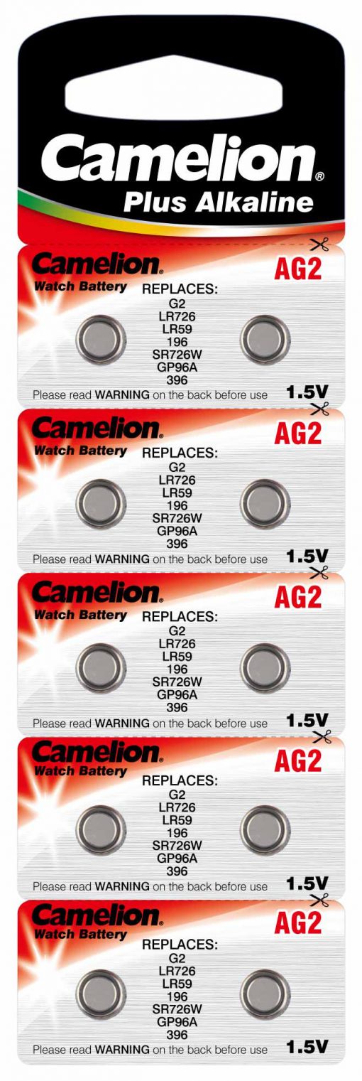 Boton Alcalina AG2/LR726 1.5V (10 pcs) Camelion