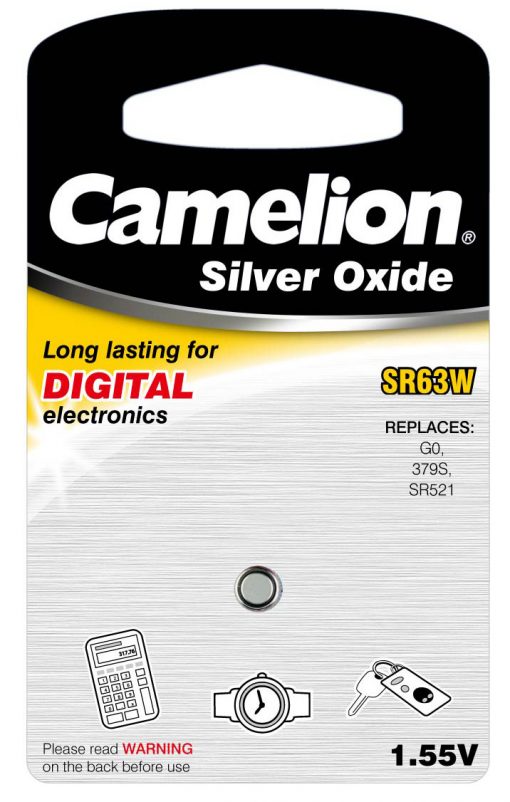 Boton Oxido plata SR63W 1.55V (1 pcs) Camelion