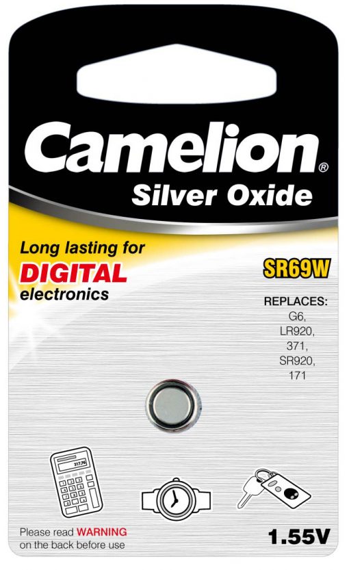 Boton Oxido plata SR69W 1.55V (1 pcs) Camelion