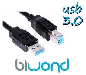 CABLE USB 3.0 IMPRESORA 3M BIWOND