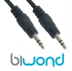 Cable Audio Estereo Jack 3.5mm 1.5m BIWOND