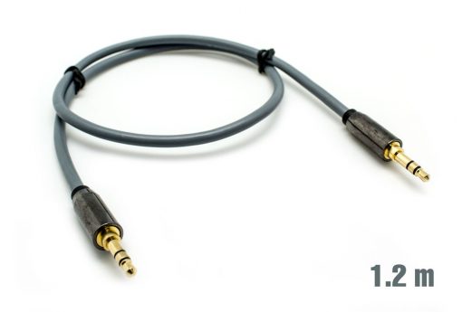 Cable Audio Jack 3.5mm M/M 1.2m Plata BIWOND