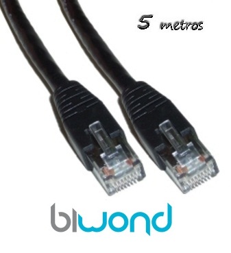 Cable Ethernet 5m Cat 6 BIWOND