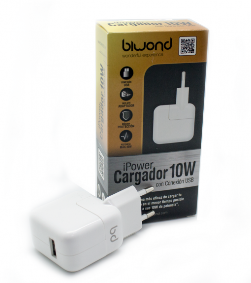 Cargador Pared 10W (2.1A) iPower USB Biwond