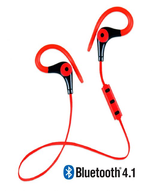 Running Earphones Sports Bluetooth + Micro Biwond Rojo