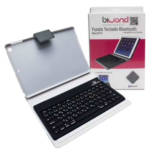 Funda teclado Bluetooth iPad Air Rosa Biwond