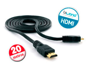 Cable HDMI v1.4 Biwond 20m  (24AWG)