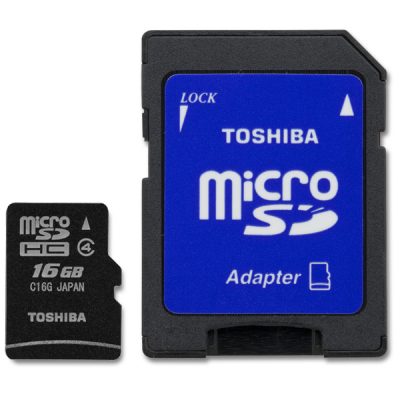 MicroSD 16GB Clase4 Toshiba