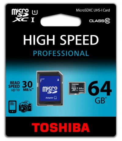MicroSD 64GB Clase 10 Toshiba