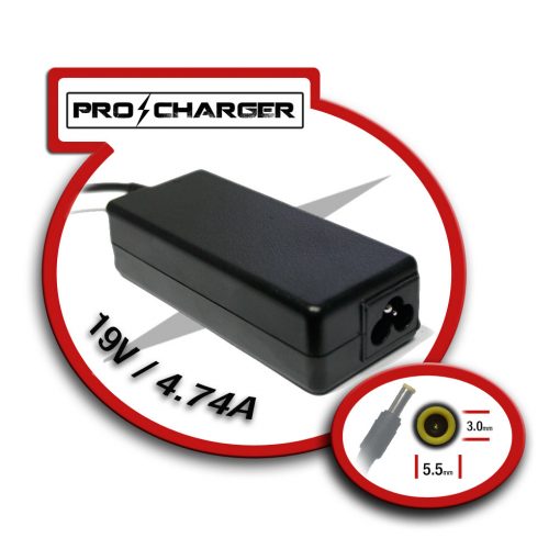 Carg. 19V/4.74A 5.5mm x 3.0mm 90w Pro Charger