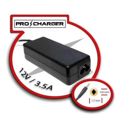 Carg. Ultrabook 12V/3.5A 4.0mm x 1.7mm 42w Pro Charger