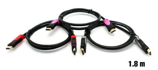 Pack x3 Cable HDMI 30AWG M/M 1.8 m BIWOND