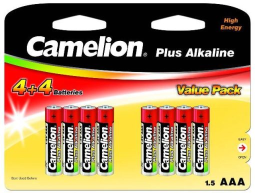 Plus Alcalina AAA 1.5V (4+4 pcs) Camelion