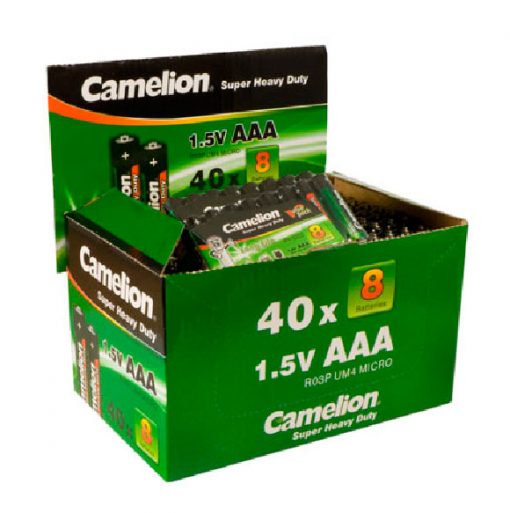 Salina Verde AAA 1.5V (40 packs * 8 pcs) Camelion