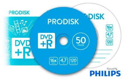 Tarrina DVD+R 4.7GB 16x Prodisk 50unds