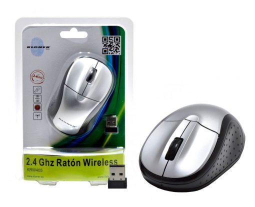 Ratón 2.4Ghz Wireless Plata Kloner