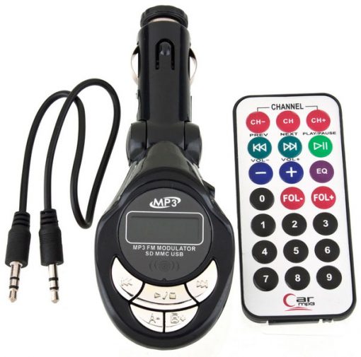 Reproductor MP3 + Transmisor FM Coche 4 en 1